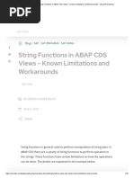 String Functions in ABAP CDS Views - Known Limitations and Workarounds - Visual BI Solutions