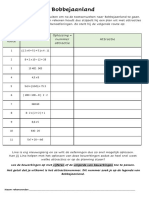 Wiskunde Les 108 Extra Pretpark Werkblad PDF