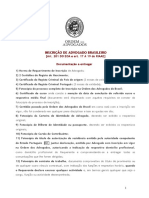 Inscrição Advogado Brasileiro OAB Portugal