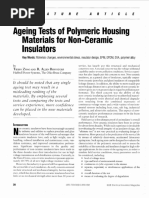 1998, IEEE EI Magazine, Ageing Tests of Polymeric Housing Materials For Non-Ceramic Insulators PDF