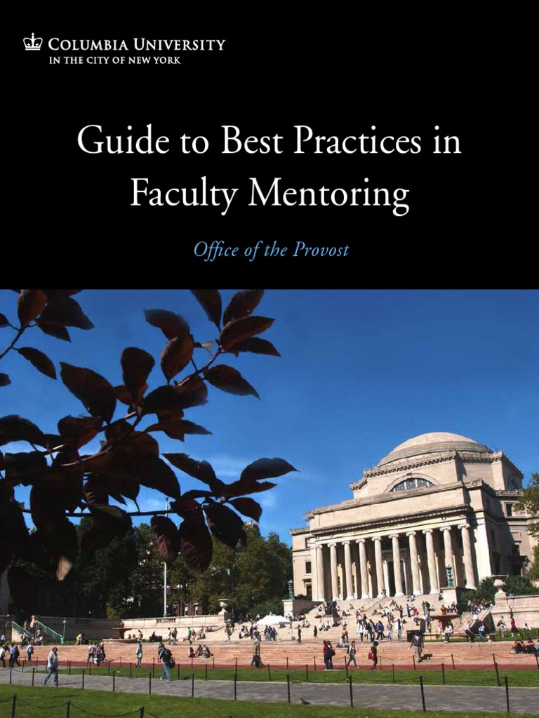 Faculty Mentoring Best Practices Guide | PDF | Career & Growth | Self ...