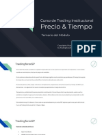 Temario Módulo Precio & Tiempo - Curso de Trading Institucional PDF