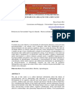 Texto 1 - Um Breve Histórico, Conceitos e Fundamentos Da Psicomotricidade e e Sua Relação Com A Educação PDF
