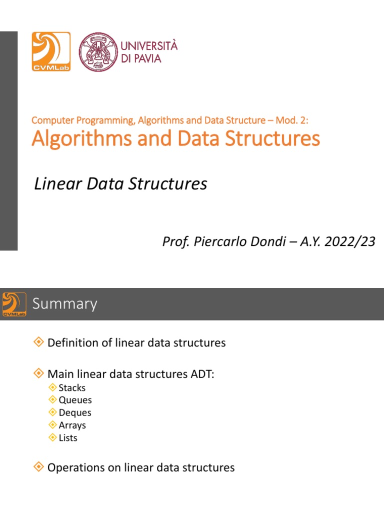 2 - Linear Data Structures PDF | PDF | Queue (Abstract Data Type ...