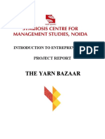 Introduction to Entrepreneurship: Analysing The Yarn Bazaar