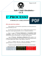 A2 - 1.1 I° Processo - Conhecendo A Instituição - CCÂ