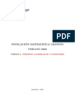 S06 - Teoría y Práctica. TÉRMINOS ALGEBRAICOS Y POLINOMIOS PDF