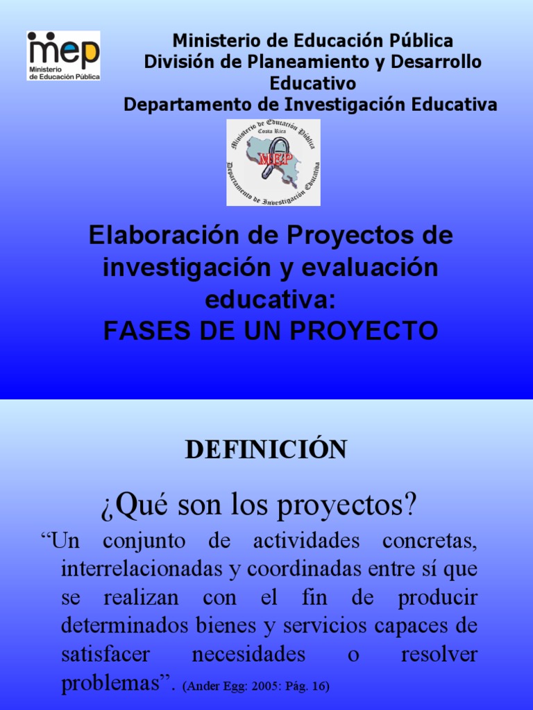 Fases de un Proyecto de Investigación | PDF | Evaluación | Presupuesto