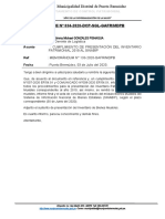 Informe N°034-Dcp-Sgl-Gafr-Mdpb - Cumplimiento de Presentación Del Inventario Patrimonial 2019 Al Sinabip