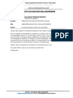 Informe N°038-Dcp-Sgl-Gafr-Mdpb - Realización de Inventario Anual