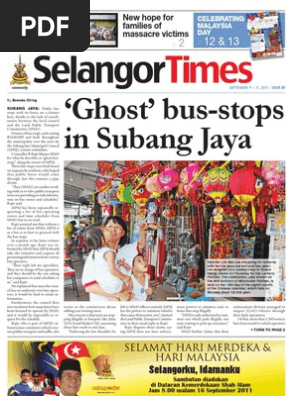 Selangor Times Sept 9 11 2011 Issue 40 Pet Malaysia