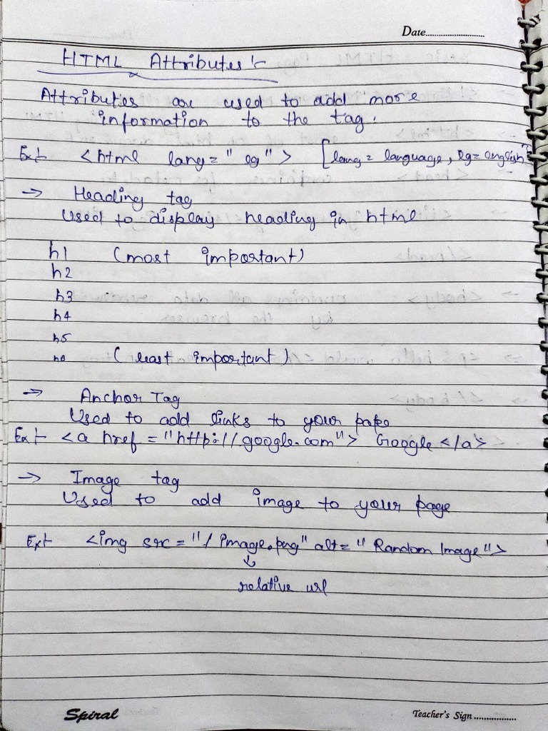 HTML Notes PDF | PDF