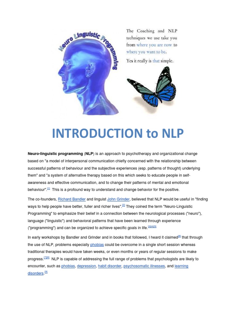 Understanding NLP and Rapport Building | PDF | Self-Improvement