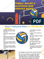 Volleyball Rules & Regulations and Governing Body: Reported by