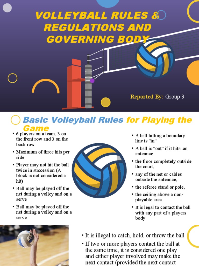 Volleyball Rules & Regulations and Governing Body Reported by PDF