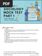 CUET MCQ Sociology Compiled PDF