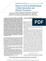 High-Current Stress of UV-B InAlGaN-Based LEDs Defect-Generation and Diffusion Processes PDF