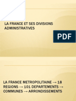 La France Et Ses Divisions Administratives