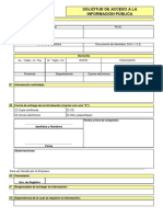 Formato Solicitud Acceso Información Pública PDF
