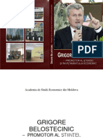 Grigore Belostecinic-Promotor Al Stiintei PDF
