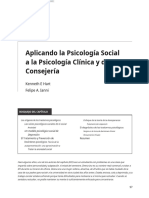 Aplicando La Psicología Social A La Psicología Clínica y de Consejería