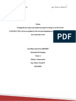 Investigación de Campo en La Entidad Encargada de Otorgar La LICENCIA DE CONSTRUCCIÓN, y Análisis de Cada Uno de Sus Requisitos