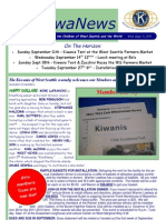 Kiwanis Newsletter 9 7 2011