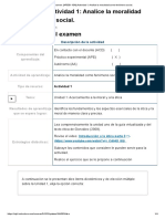 Examen - (APEB1-10%) Actividad 1 - Analice La Moralidad Como Fenómeno Social