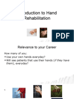 Introduction To Hand Rehabilitation