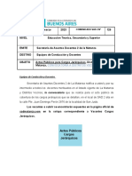 Convocatoria A Distritos Vecinos: Equipos de Conducción y Docentes