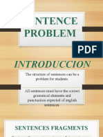 Sentence Structure Problems