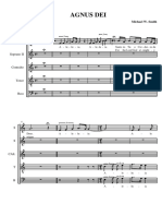 Agnus Dei Coro e Orquestra - Coro e Solo (4000) PDF