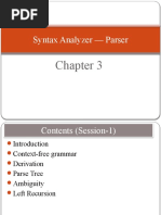 Chapter 3 - Syntax Analysis