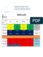 Horario Sexto 2023