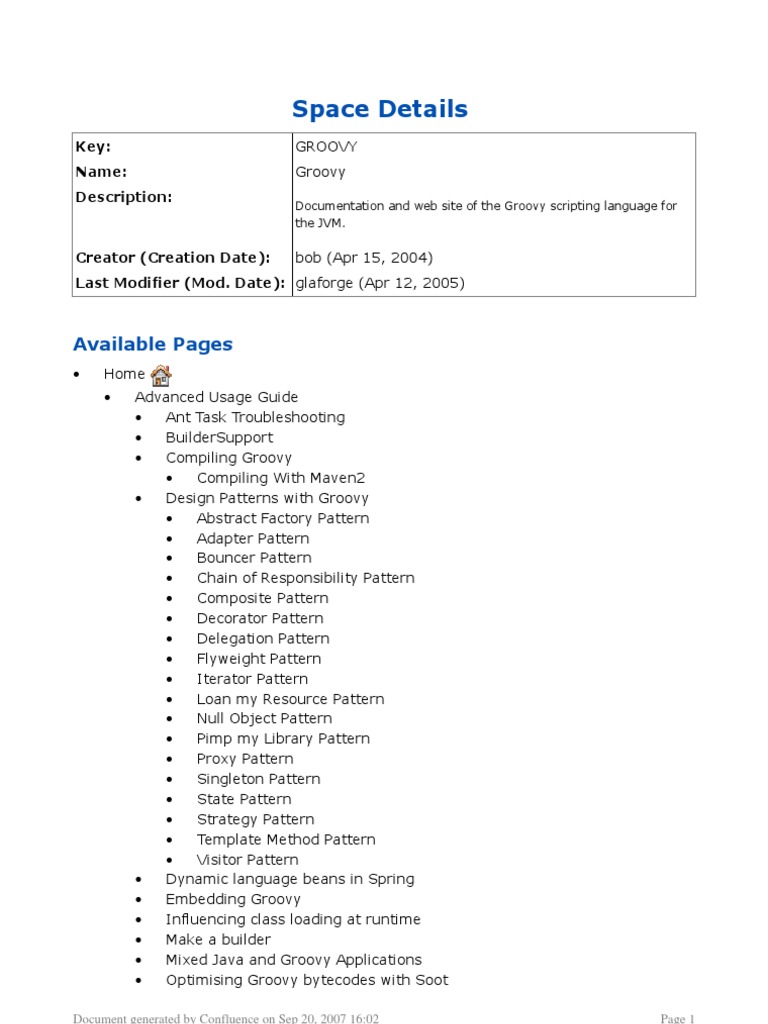 Groovy | PDF