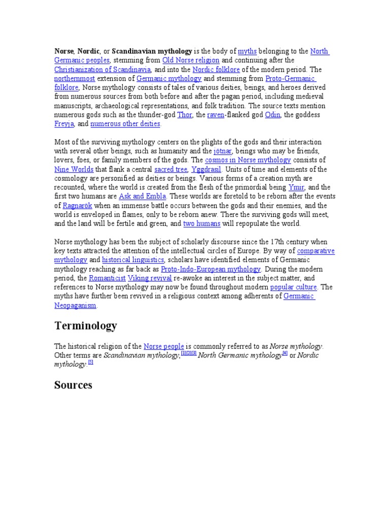 Mythology | PDF | Norse Mythology | Norse Deities