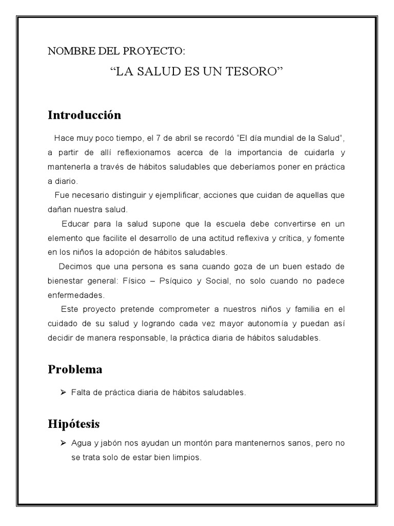 Nombre Del Proyecto | PDF