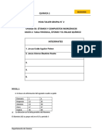 Hoja Taller Grupal #2 La Tabla Periódica, Átomo y Enlace Químico R