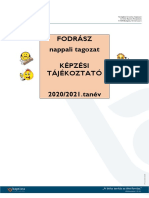 Fodrász Tájékoztató 20202021 - Nappali PDF