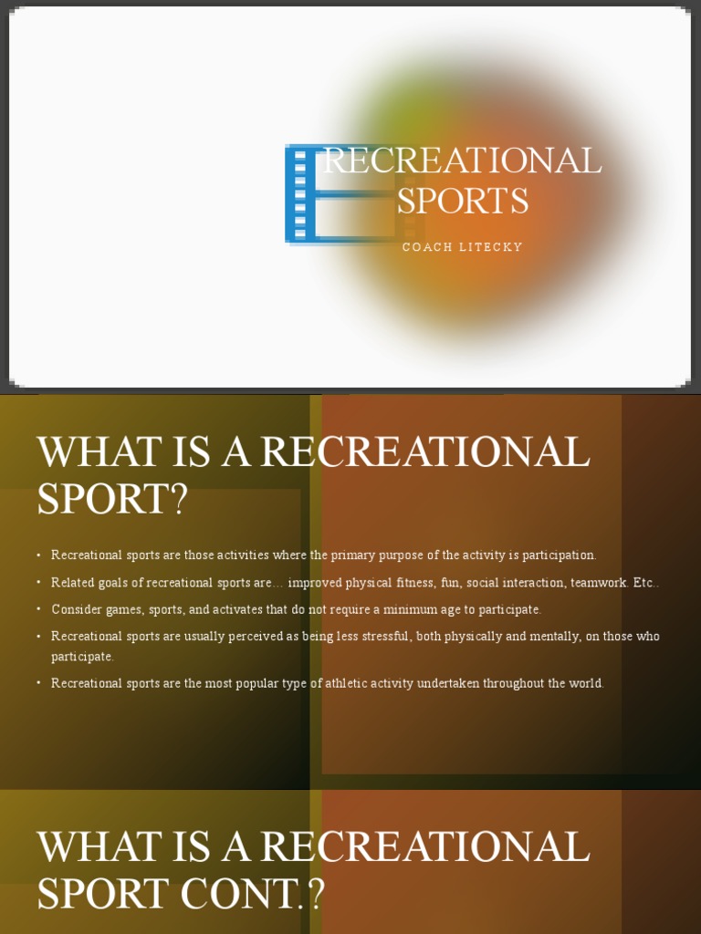 Understanding Recreational Sports | PDF | Sports & Recreation