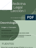 Medicina Legal Lección I - Resumen