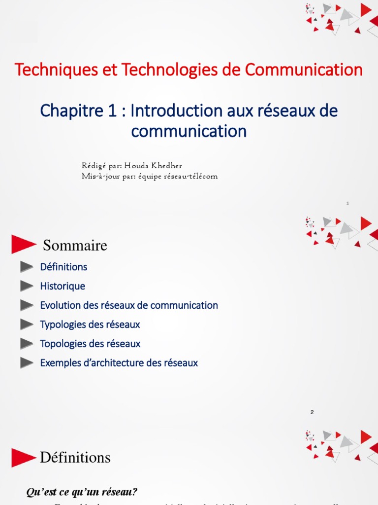 Architecture des Réseaux Télécoms | PDF