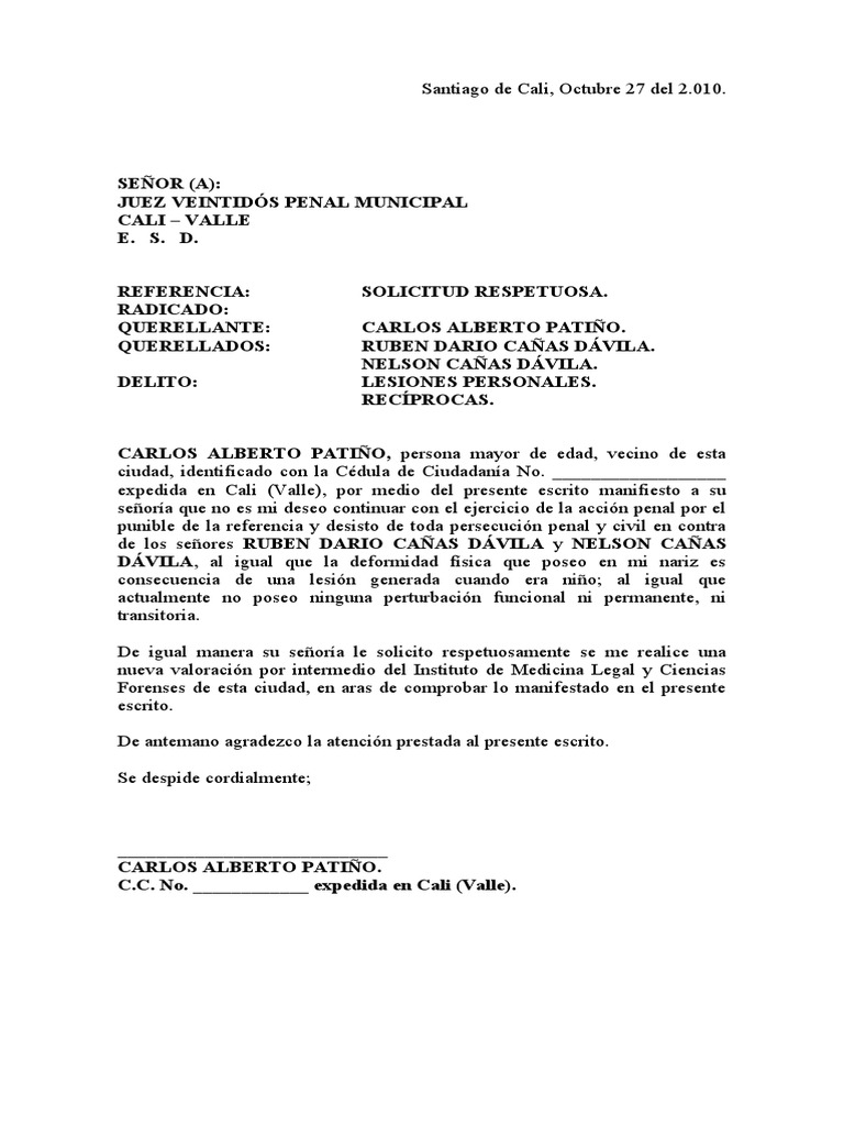 Desistimiento de Acción Penal en Cali | PDF | Justicia | Crimen y violencia