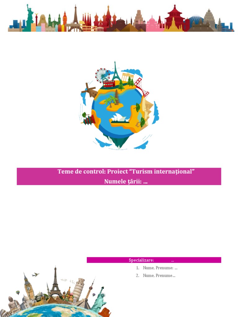 Template Proiect - Turism International ID 2023 | PDF