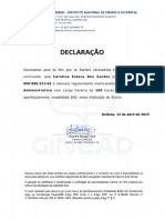 Declaração - Auxiliar Administrativo PDF