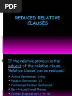 REDUCED RELATIVE CLAUSES Do