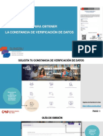 Pasos para Generar La Constancia de Verificación de Datos PDF