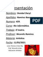 El Teatro - TAREA