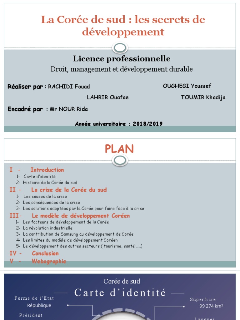 Exposé la corée du sud PDF