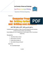 Computer Program For Drilling Optimization and Drilling Cost Analysis PDF